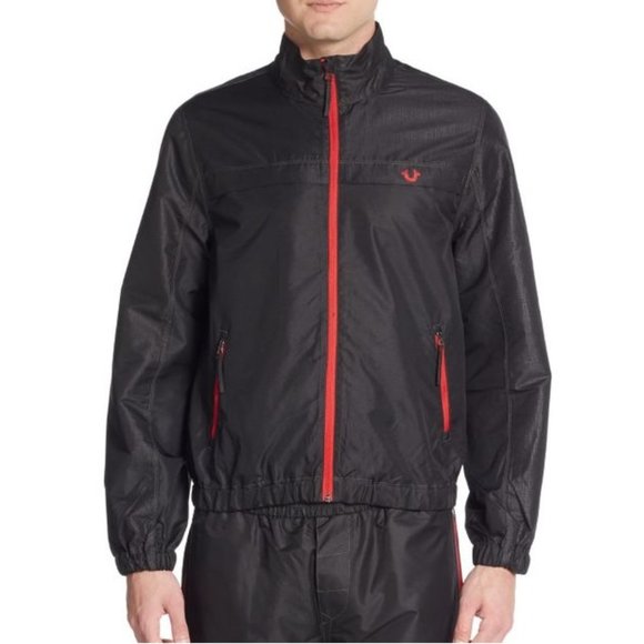 True Religion Other - True Religion Black Track Jacket Windbreaker Large